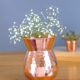 Handmade Copper Bud Vase: Decorative Oriental Flower Vase