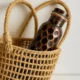 100% Pure Copper Water Bottle – Handmade Honeycomb Design Ayurvedic Copper Vessel for Detox – Leak Proof BPA Free Bottle (34 oz / 1L)