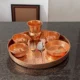 Hammered Copper Thali Set, Traditional Indian Serveware