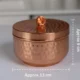 Handmade Hammered Copper Tea Light container: Wedding Gift Decor