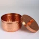 Handmade Hammered Copper Tea Light container: Wedding Gift Decor