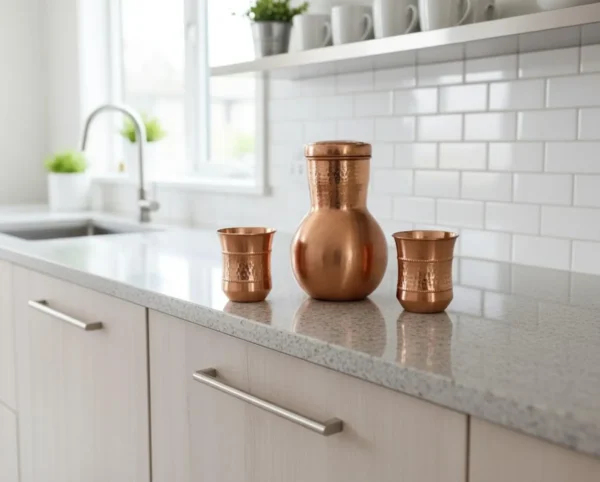il_1588xN.7329949754_c6k5 Handmade Pure Copper Water Jug Pitcher Set | Ayurveda Drinkware