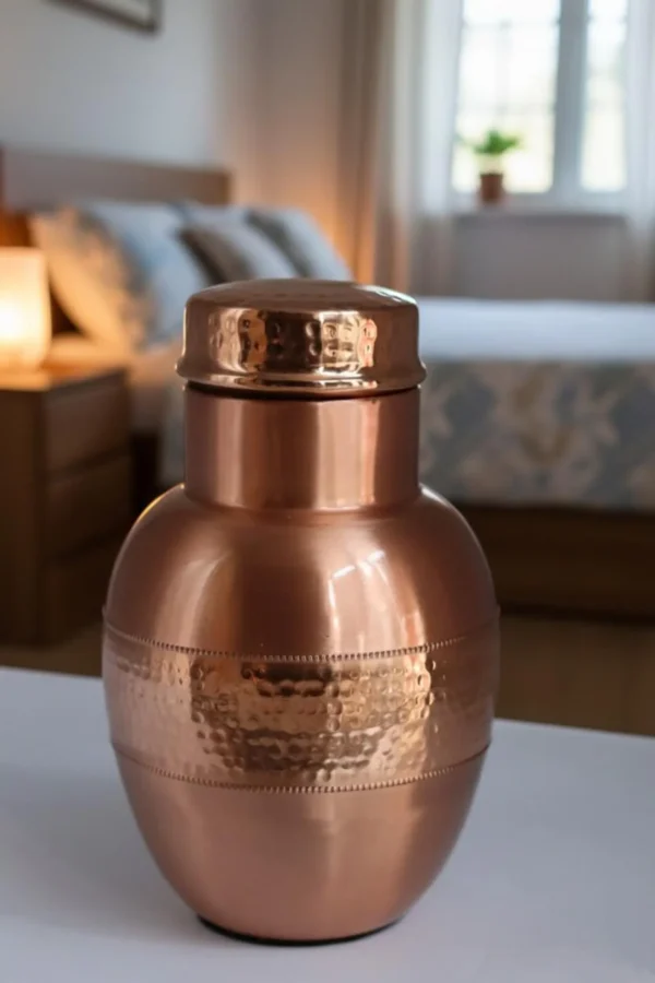 Handmade Copper Water Jug Pitcher Set | Ayurveda Drinkware