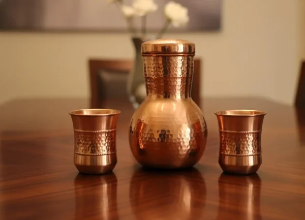 il_1588xN.7377893063_7xou Handmade Pure Copper Water Jug Pitcher Set | Ayurveda Drinkware