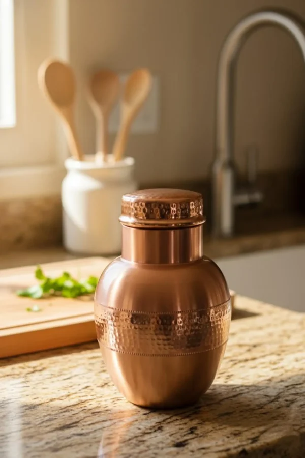 Handmade Copper Water Jug Pitcher Set | Ayurveda Drinkware