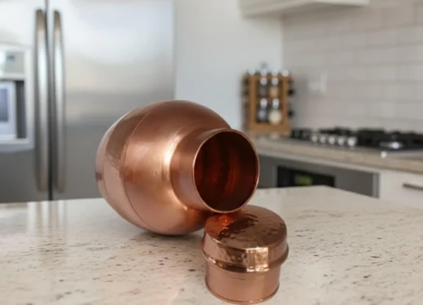Handmade Copper Water Jug Pitcher Set | Ayurveda Drinkware
