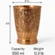 Handcrafted Copper Tumblers – Engraved Floral Design