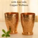 Handcrafted Copper Tumblers – Engraved Floral Design