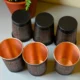 Handcrafted Copper Water Black Glass Pure Copper Water Glass Drinking Tumbler Eco Friendly Drinkware for Daily Use
