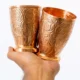 Handcrafted Copper Tumblers – Engraved Floral Design