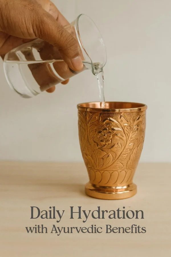 Handcrafted Copper Tumblers – Engraved Floral Design