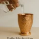 Handcrafted Copper Tumblers – Engraved Floral Design