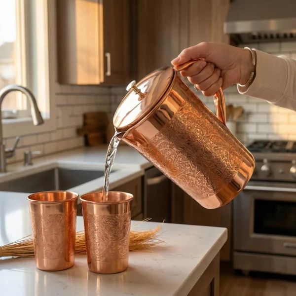 Pure Copper Jug Copper Pitcher 1000 ml