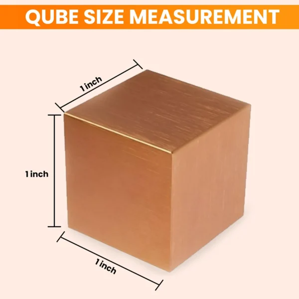 Solid Copper Cube – 1 Inch Element Sample, Natural Patina Metal Specimen