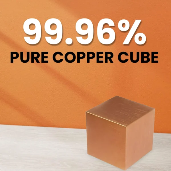 Solid Copper Cube – 1 Inch Element Sample, Natural Patina Metal Specimen