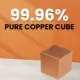 Solid Copper Cube – 1 Inch Element Sample, Natural Patina Metal Specimen