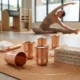 Pure Copper Tumblers: Hammered, Plain, Curved, 250ml Ayurvedic Drinkware