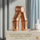 Pure Copper Tumblers: Hammered, Plain, Curved, 250ml Ayurvedic Drinkware