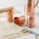 Pure Copper Tumblers: Hammered, Plain, Curved, 250ml Ayurvedic Drinkware