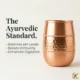 Pure handmade Copper Drinking Glass 350ml, Hammered Copper Tumbler, Ayurvedic Water Cup, Handmade Copper Drink-ware, Kitchen Gift