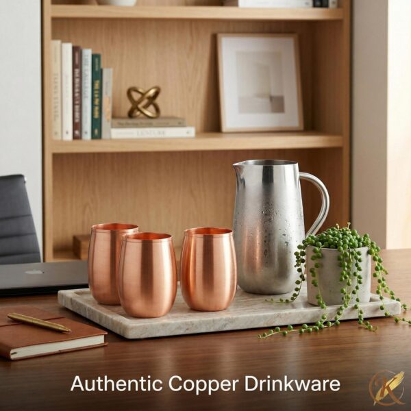 Pure Copper Barrel Tumblers – Ayurvedic Health Drinkware