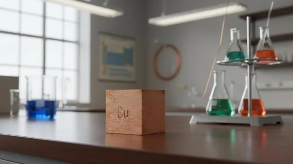 Solid Copper Cube – 1 Inch Element Sample, Natural Patina Metal Specimen
