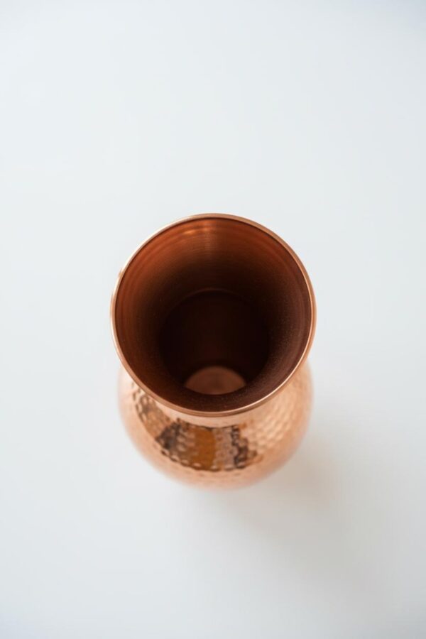 Hammered Copper Vase | Handcrafted Moroccan Flower Vase | Polished Home Decor