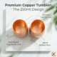 Pure handmade Copper Drinking Glass 350ml, Hammered Copper Tumbler, Ayurvedic Water Cup, Handmade Copper Drink-ware, Kitchen Gift