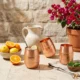 Pure handmade Copper Drinking Glass 350ml, Hammered Copper Tumbler, Ayurvedic Water Cup, Handmade Copper Drink-ware, Kitchen Gift