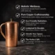 Pure Copper Hammered Jug Copper Pitcher 1000 ml