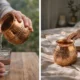 Pure Copper Water Pot with Lid, Handcrafted Tamba Kalash, Ayurvedic Drinking Vessel, Vintage Engraved Copper Jug for Health