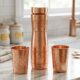 Hammered Pure Copper Water Bottle 950ml - Ayurvedic 100% Pure Copper Bottle for Healthy Drinking, Yoga & Detox, Leak Proof , Meditation Gift