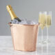 Copper Hammered Oval Bucket