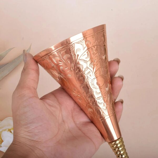 wmremove-transformed (3) Hand Engraved Copper Wine Goblet | Rustic Ayurvedic Drinkware | Handmade Copper Cup | Vintage Style