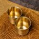 Version 1.0.0 Brass Curved Tumbler, Handmade Drinkware, Traditional Brass Serveware for Water, Perfect for Home, Office, Restaurants & Festivals 300 ml
