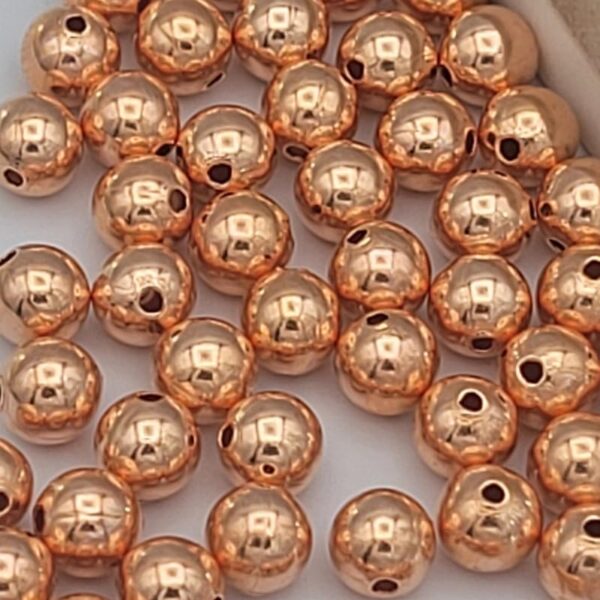 617bz5MnpXL._AC_ Genuine Smooth Shiny Pure Solid Copper Round Beads Spacer Ball Jewellery with Clear Coat Seamed Beads Finding in Multiple sizes