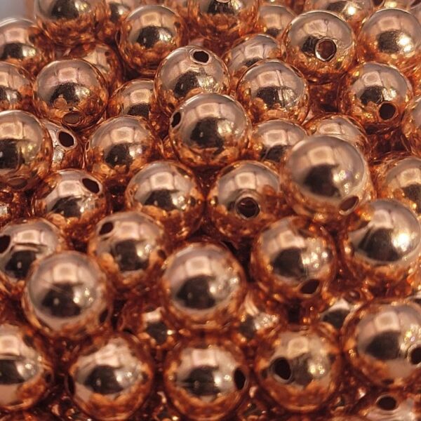 61+rJCQ3yCL._AC_ Genuine Smooth Shiny Pure Solid Copper Round Beads Spacer Ball Jewellery with Clear Coat Seamed Beads Finding in Multiple sizes