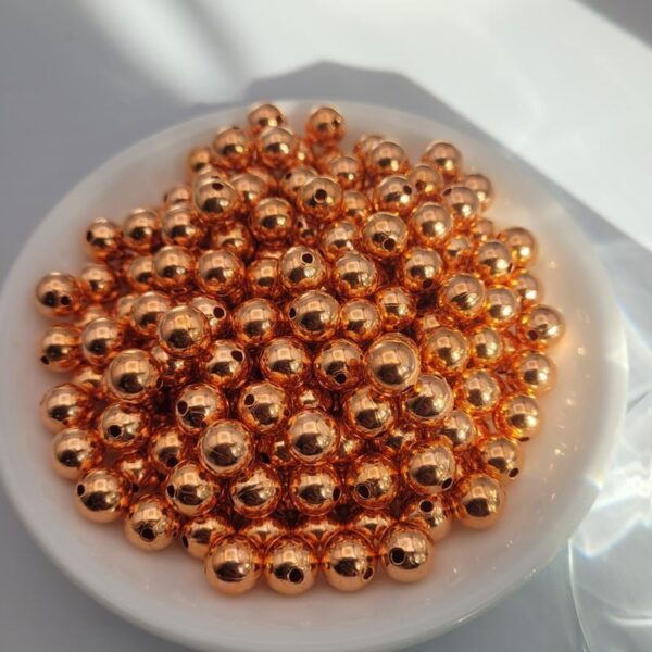 61uXTtXl-1L._AC_ Genuine Smooth Shiny Pure Solid Copper Round Beads Spacer Ball Jewellery with Clear Coat Seamed Beads Finding in Multiple sizes