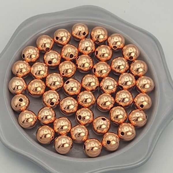 61yxKUUE4nL._AC_ Genuine Smooth Shiny Pure Solid Copper Round Beads Spacer Ball Jewellery with Clear Coat Seamed Beads Finding in Multiple sizes