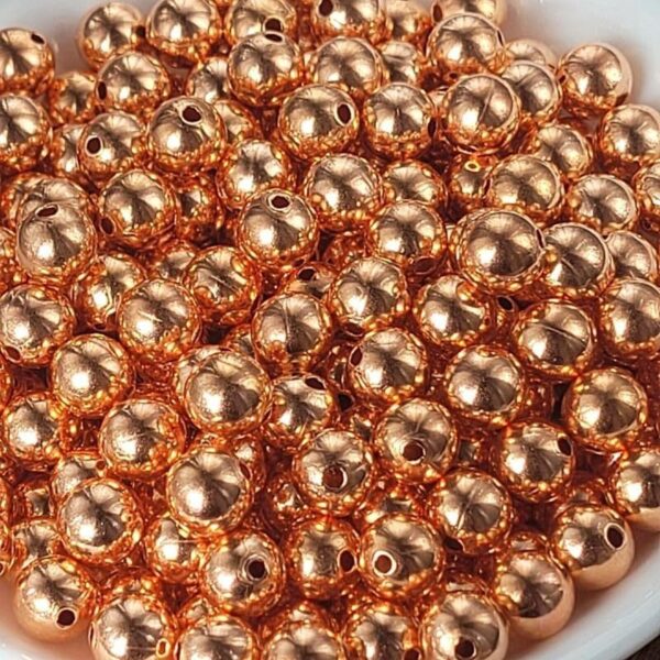 715RVAHwJVL._AC_ Genuine Smooth Shiny Pure Solid Copper Round Beads Spacer Ball Jewellery with Clear Coat Seamed Beads Finding in Multiple sizes