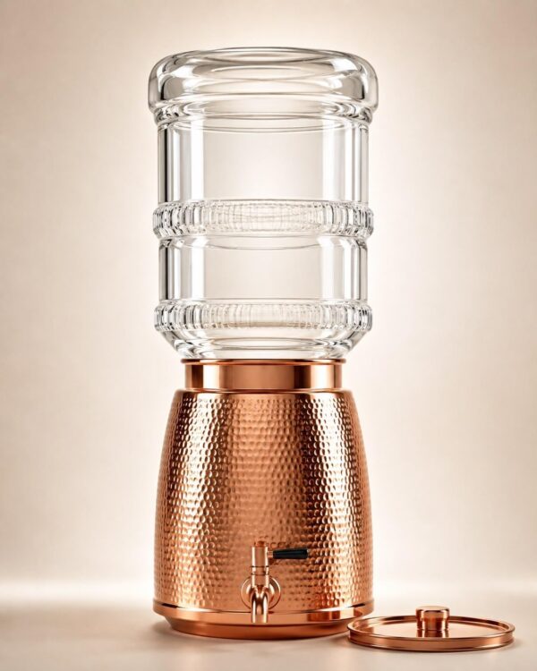 612BixbWoFL._AC_SL1402_ Hammered Copper Water Dispenser - 8 Liter Capacity