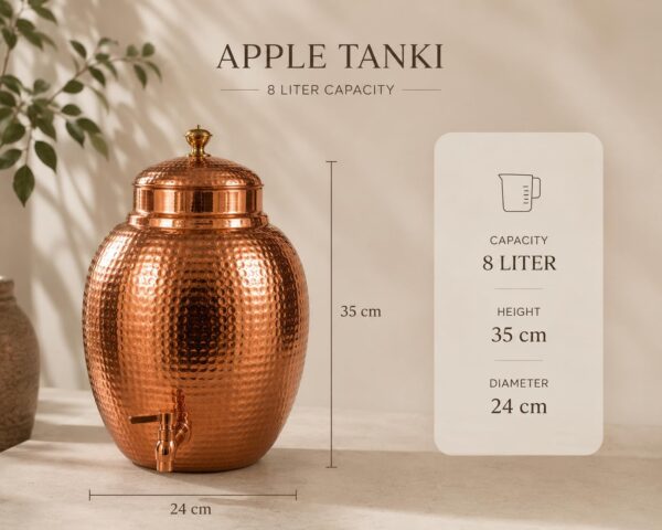 612KQhyhC0L._AC_SL1402_ Hammered Copper Water Dispenser - 8 Liter Capacity