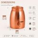 61HeYxbYiNL._AC_SL1254_ Hammered Copper Water Dispenser - 8 Liter Capacity