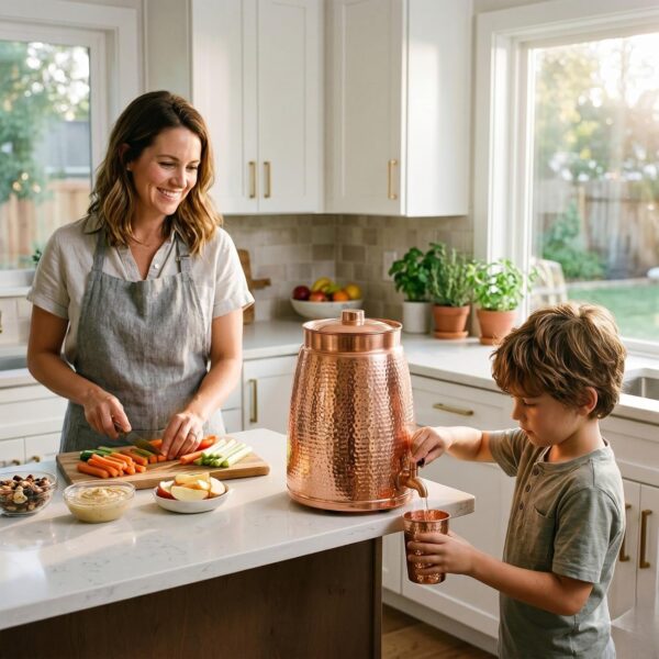 71Q439DmORL._AC_SL1500_ Hammered Copper Water Dispenser - 8 Liter Capacity