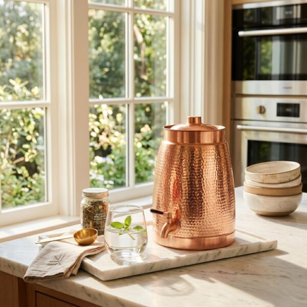 71fW7I9M8FL._AC_SL1500_ Hammered Copper Water Dispenser - 8 Liter Capacity