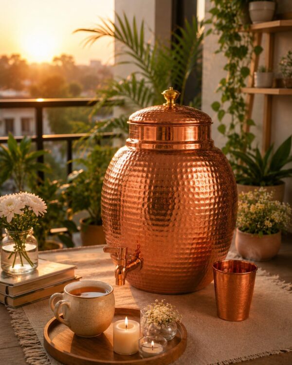 71zfnIZj+ML._AC_SL1402_ Hammered Copper Water Dispenser - 8 Liter Capacity
