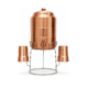 Pure Copper Hammered Water Dispenser Storage Water Tank with Tap and 2 Tumblers
