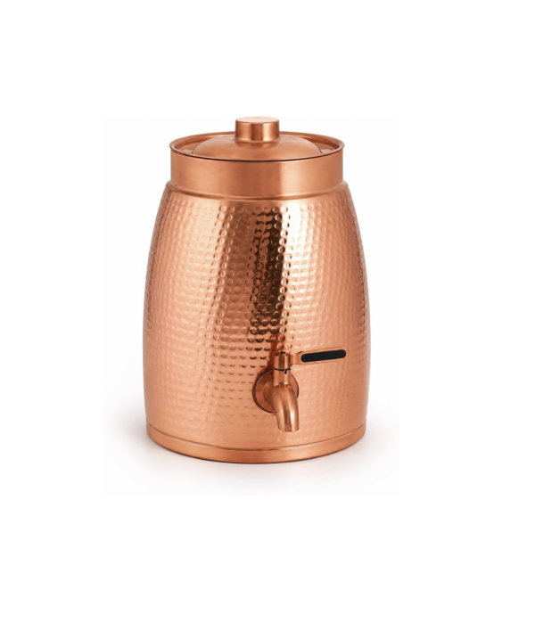 Screenshot 2026-09-07 at 6.20.08 PM Hammered Copper Water Dispenser - 8 Liter Capacity